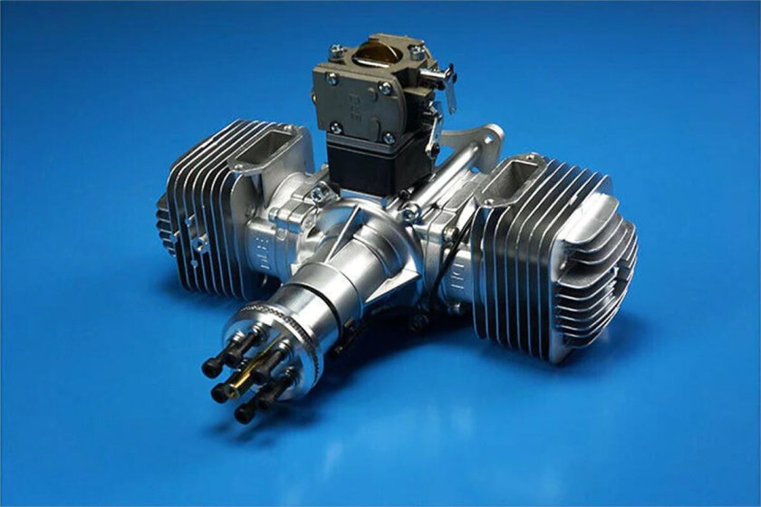 DLE 50 бензиновый авиамодельный двигатель