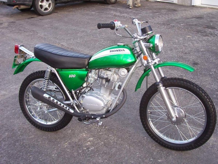 Мотоциклы Honda зеленый