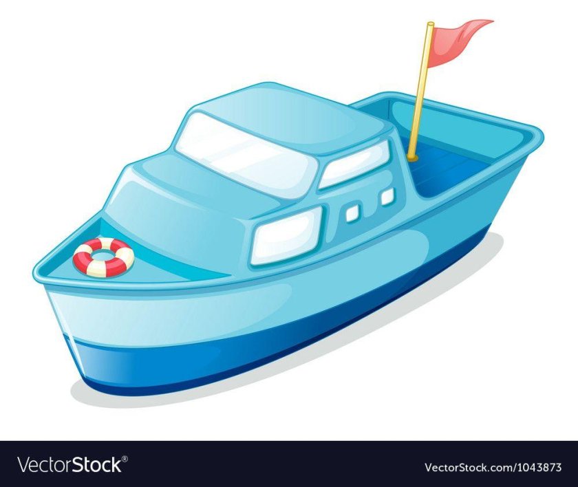 Катер мультяшный