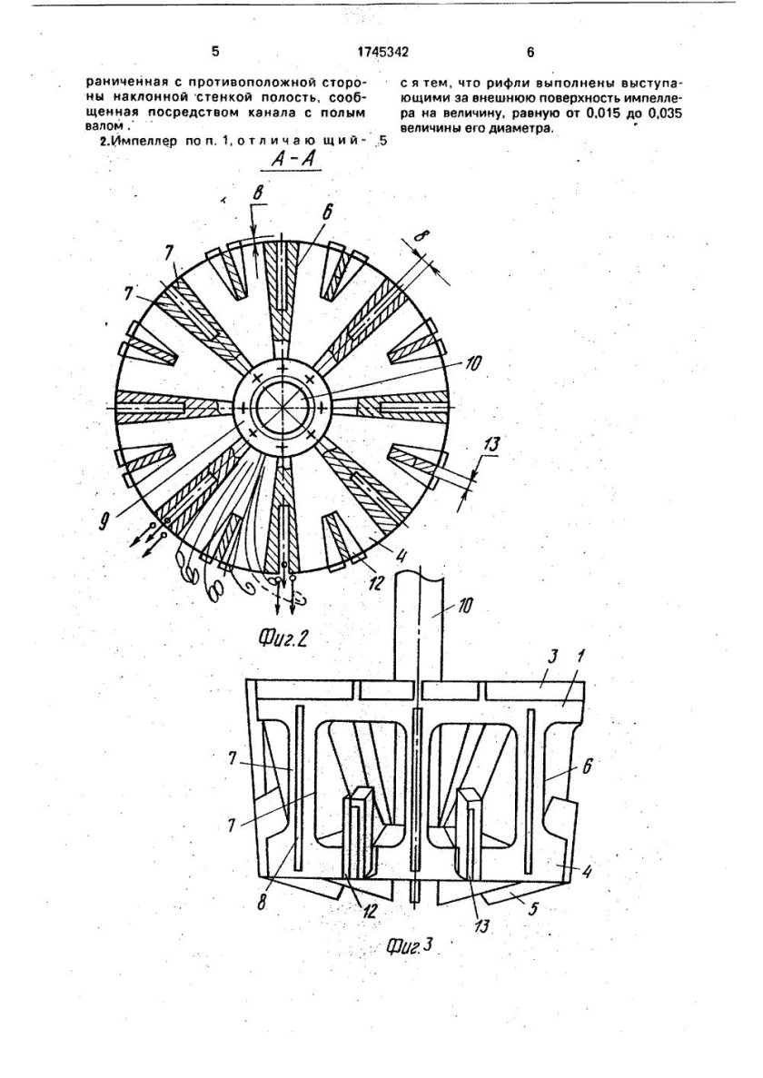 Блок импеллер- статор механической флотационной машины