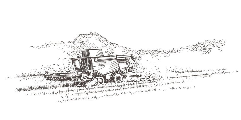 Комбайн рисунок