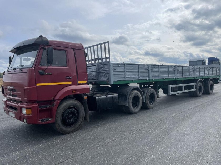 КАМАЗ 65116 С полуприцепом МАЗ