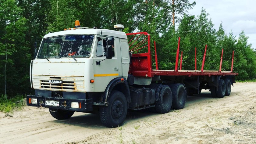 КАМАЗ 54115 С полуприцепом