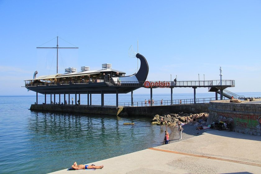 Ялта кафе апельсин на набережной