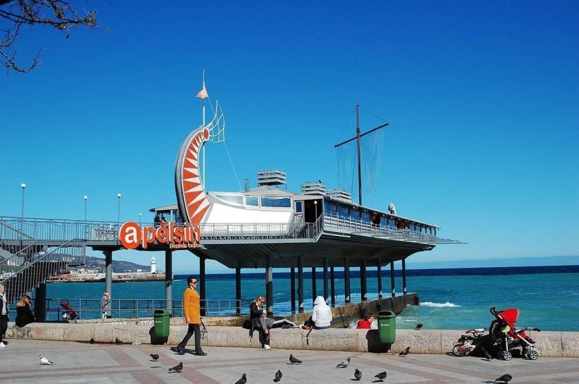 Ресторан апельсин в Ялте на набережной