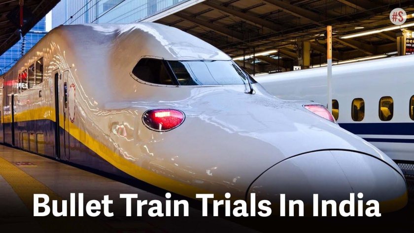 Поезд Синкансэн в Японии и пуля