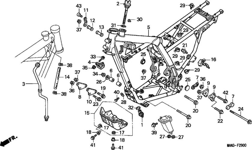 Honda NX 650 Dominator схема