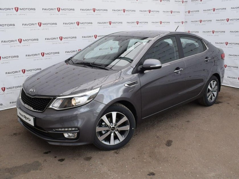 Киа Рио серая хэтчбек 2017