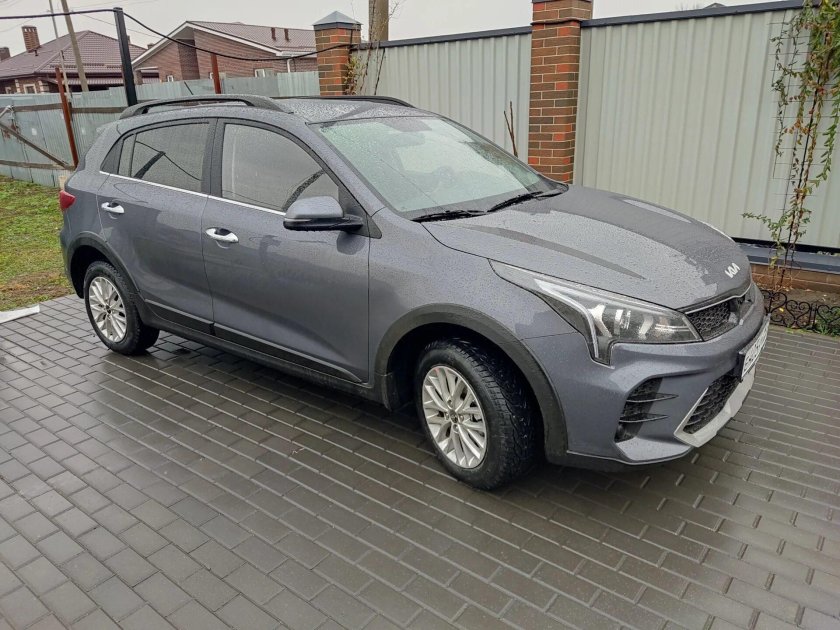 Kia Rio x мокрый асфальт