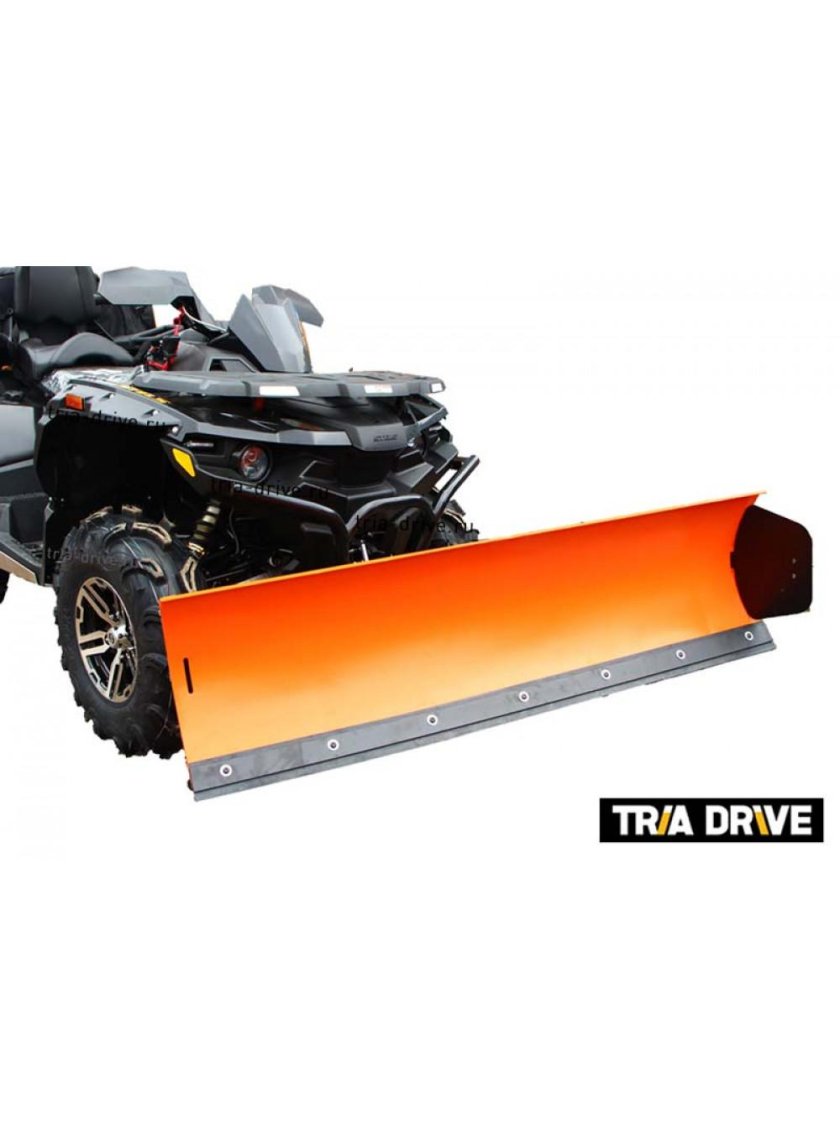 Квадроцикл русская механика снегоуборочный отвал