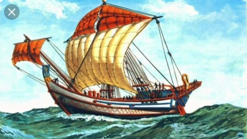 Древнеримский торговый корабль