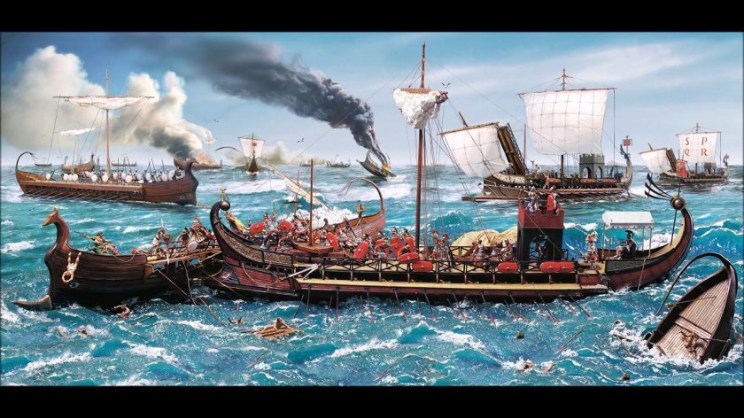 Морское сражение абордаж