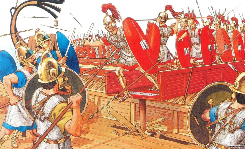 Первые морские Победы Рима