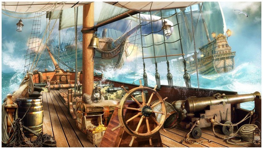 Палуба пиратского корабля арт