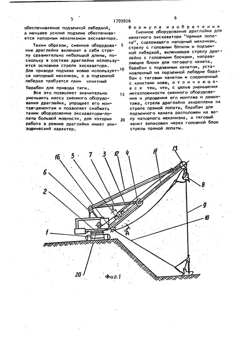 Устройство ковша драглайна