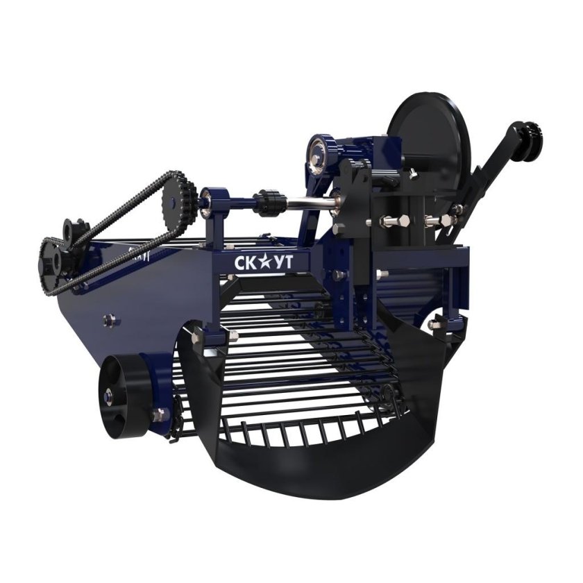 Картофелекопалка транспортерная для минитрактора Скаут