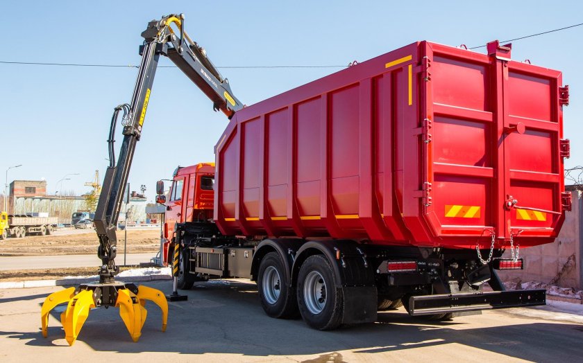 Ломовоз КАМАЗ-65115 С гидроманипулятором vm10l74m