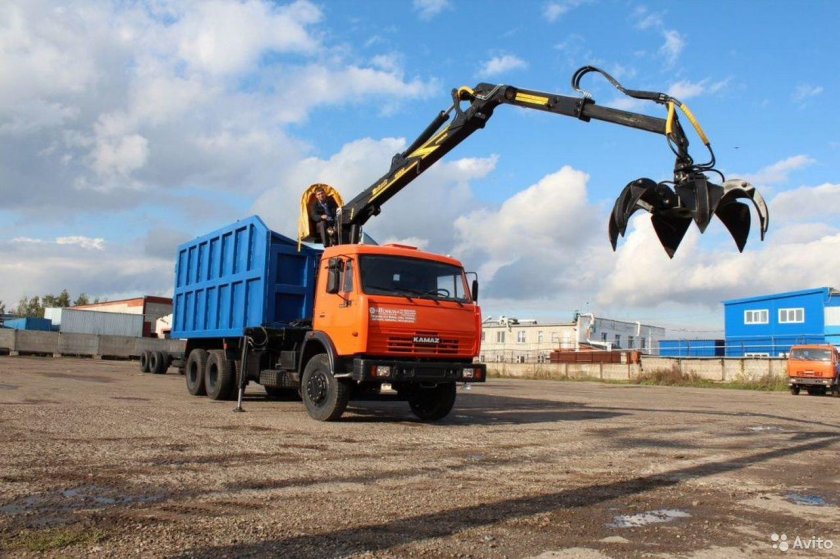 КАМАЗ С грейфером