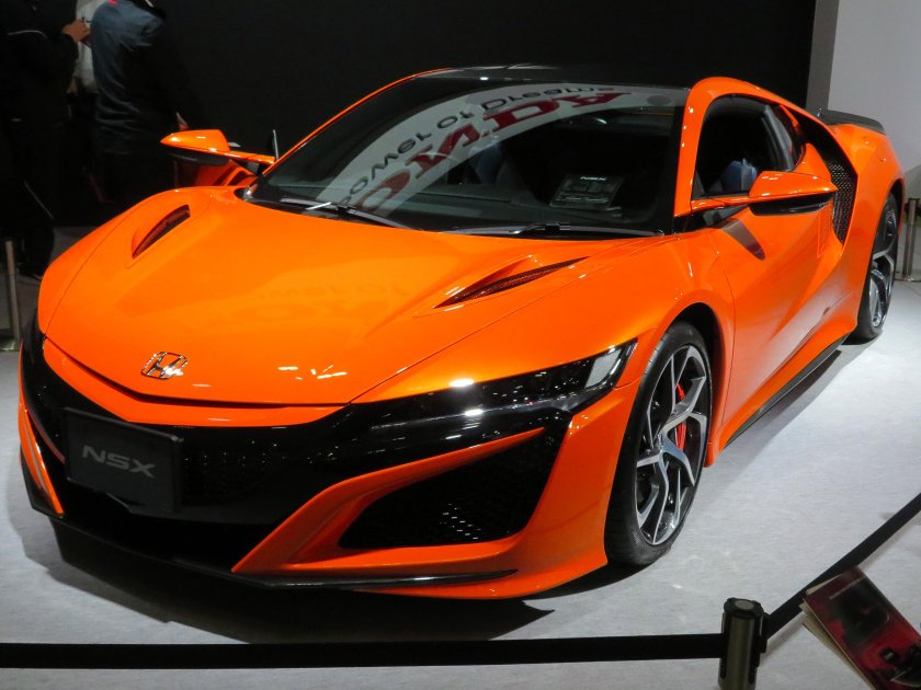 Acura NSX 2/автомобиль оранжевый