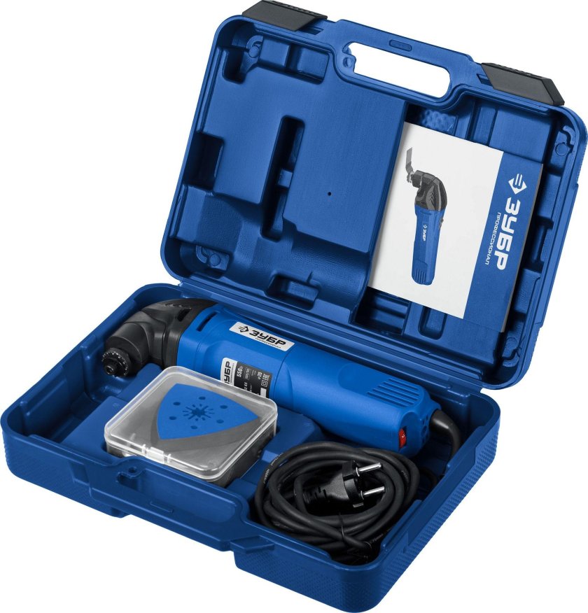 Реноватор ЗУБР OIS, 400вт, кейс, набор насадок (МФИ-400 кн)