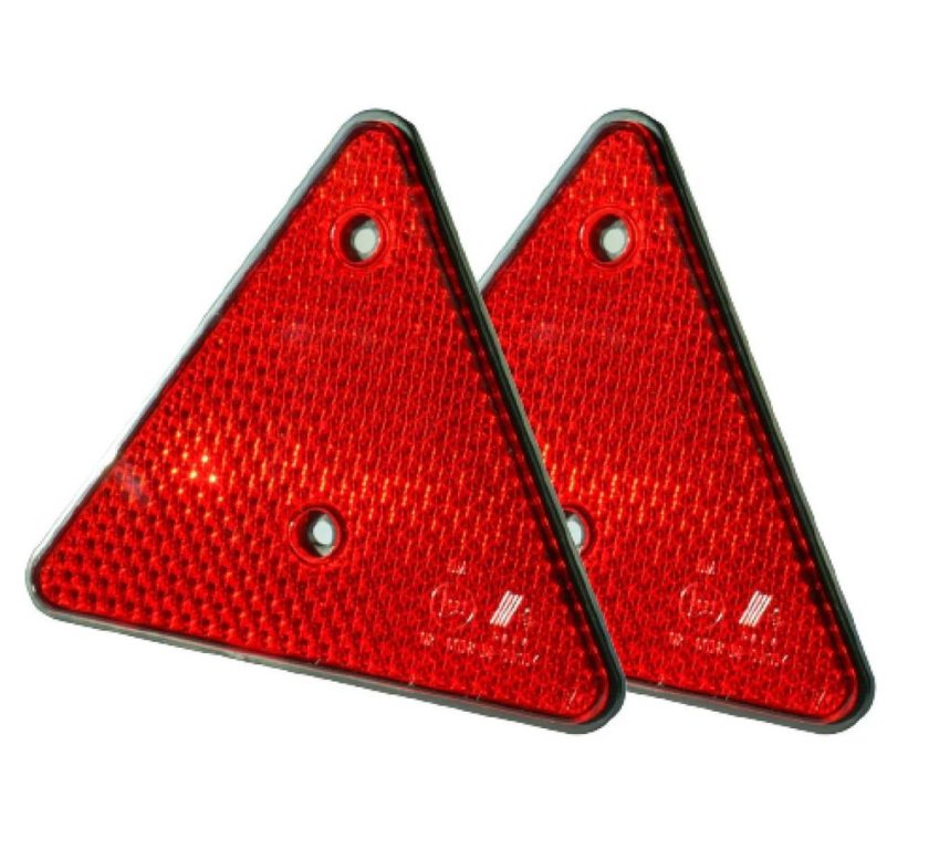Катафот треугольный красный