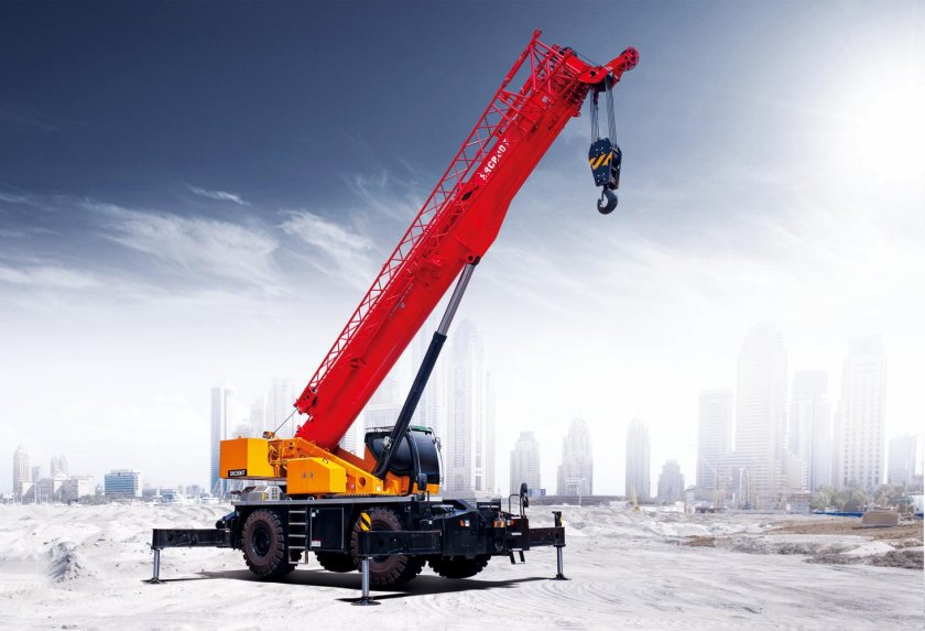 Короткобазный кран sany