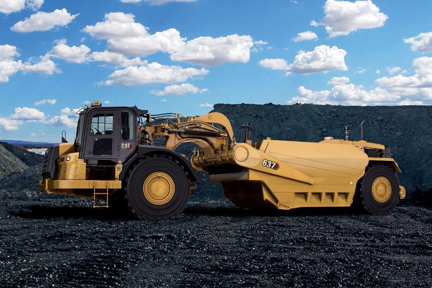 Скрепер Caterpillar 637f