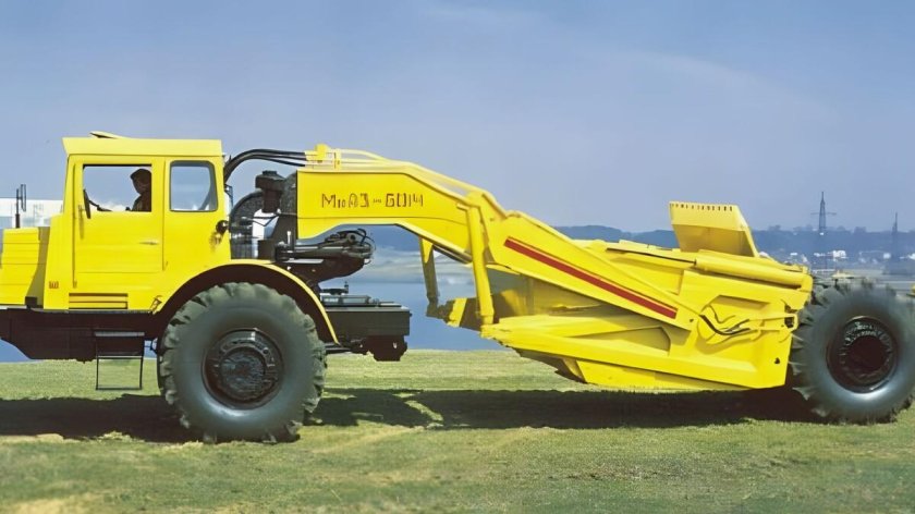 Скрепер самоходный МОАЗ-6014