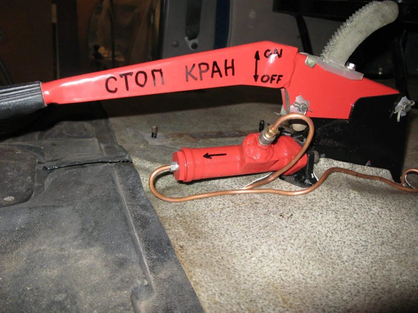 Кран на гидроручник