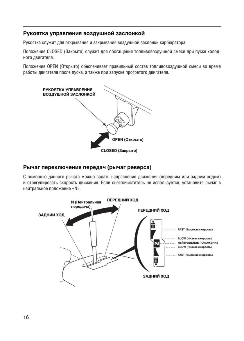 Рычаг воздушной заслонки карбюратора мотоблока