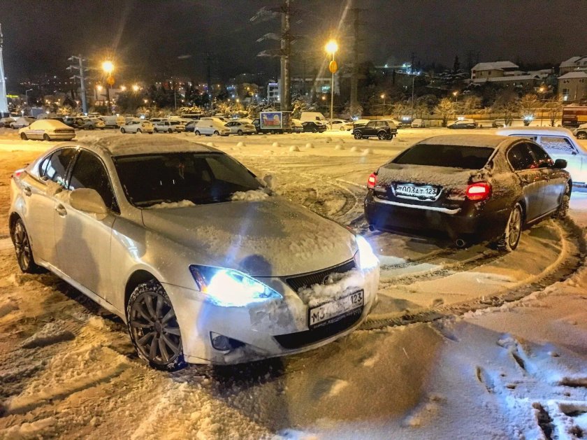 Лексус зима