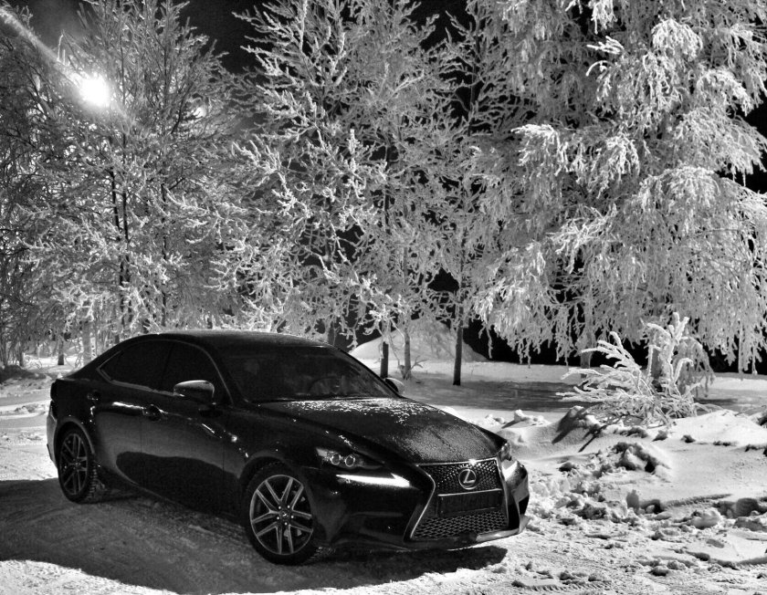 Лексус зимой