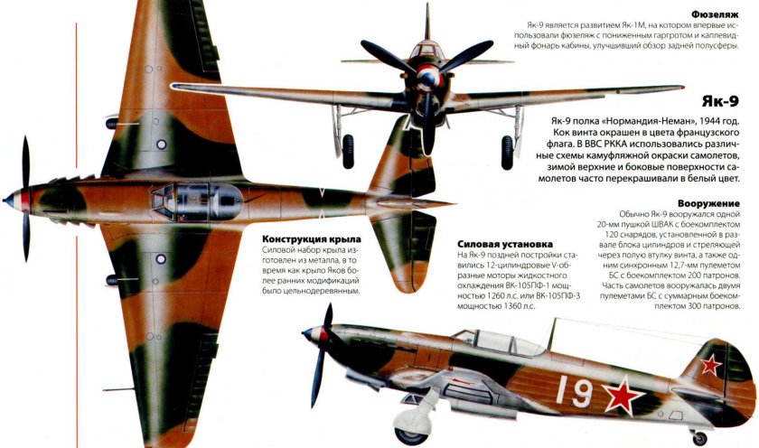 Окраска самолёта як-9д
