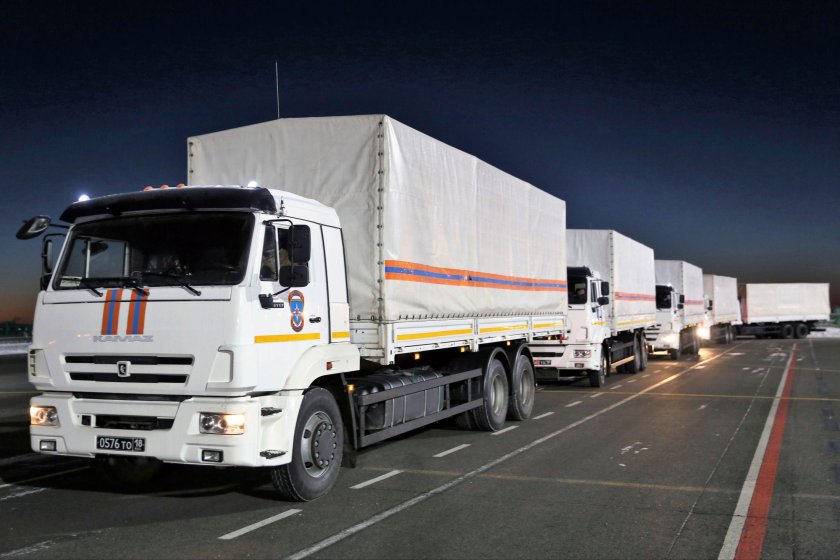 КАМАЗ МЧС гуманитарный конвой