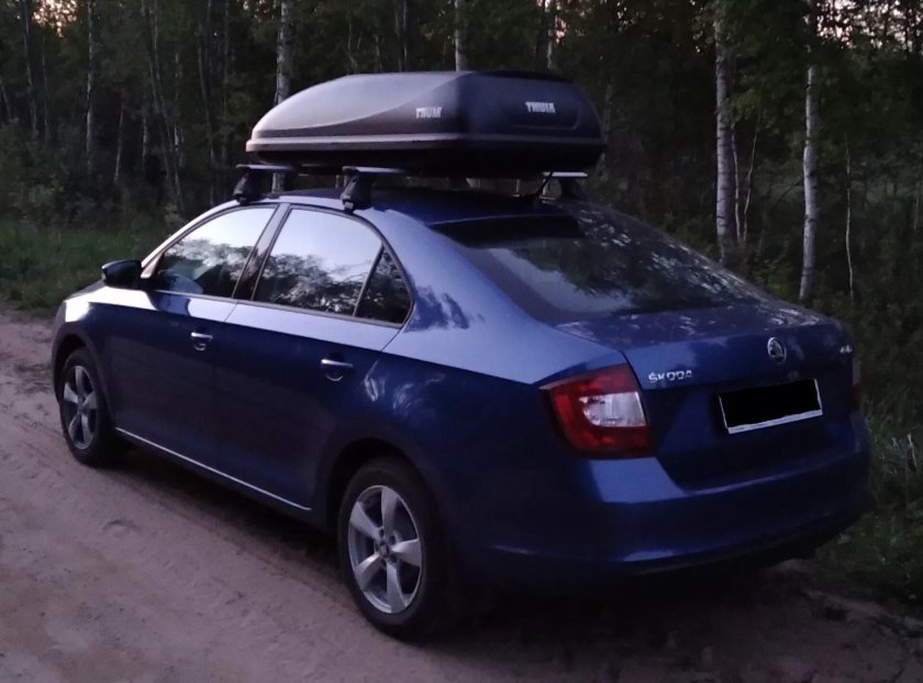 Бокс на крышу Skoda Rapid 2020