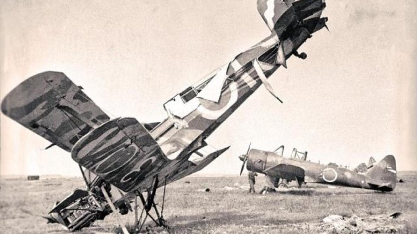 Японские самолеты в Маньчжурии 1945