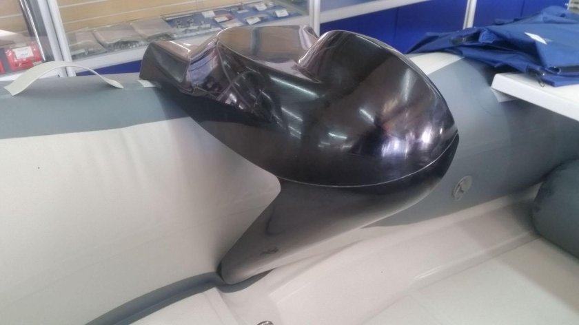 Консоль для лодки ПВХ, стеклопластик, серый