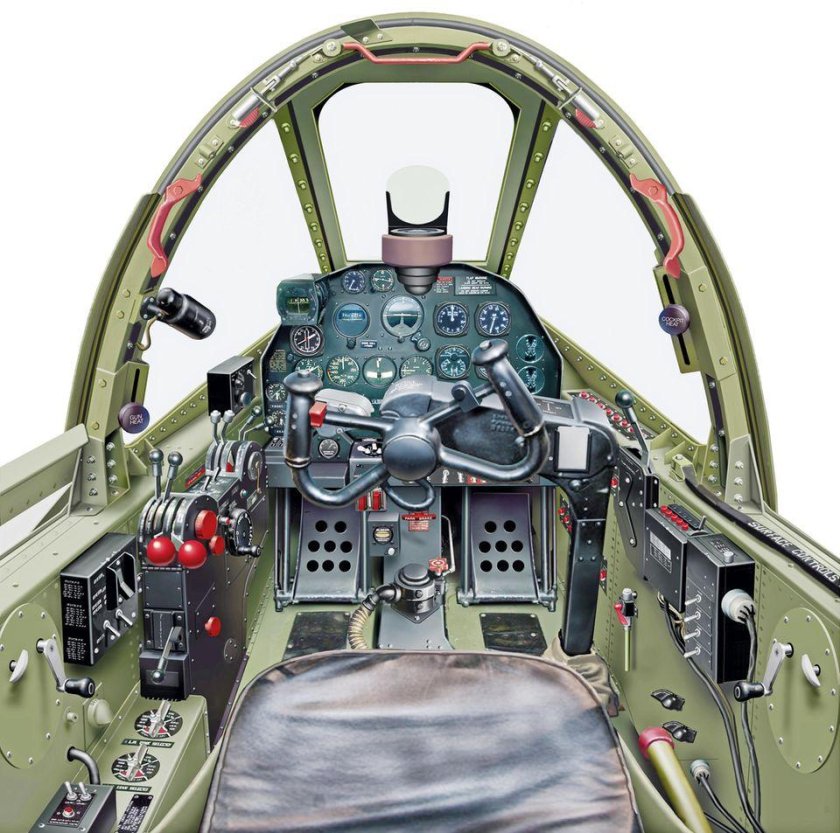 P-38 Lightning кабина