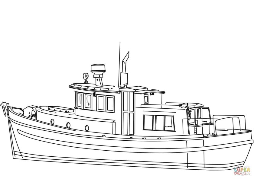 Корабли. Раскраска