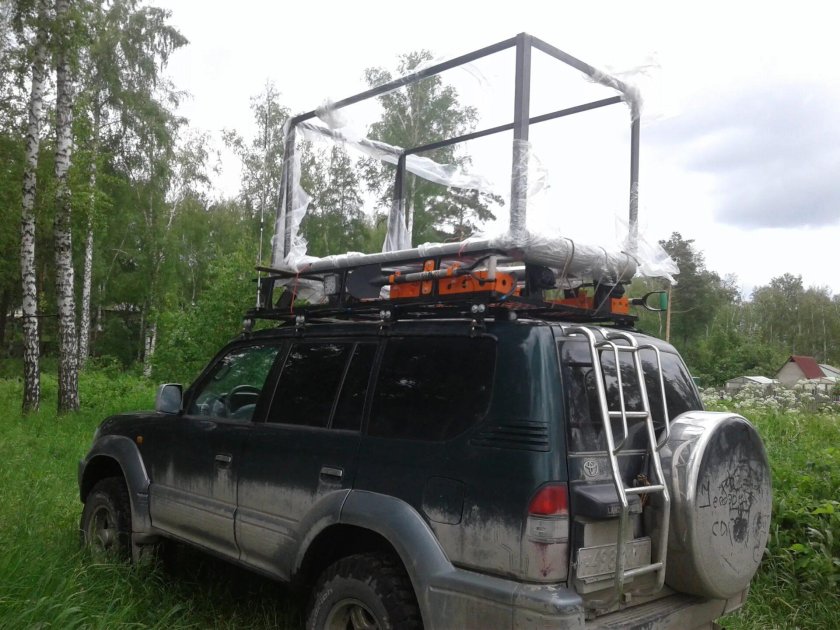 Прадо 95 с экспедиционным багажником