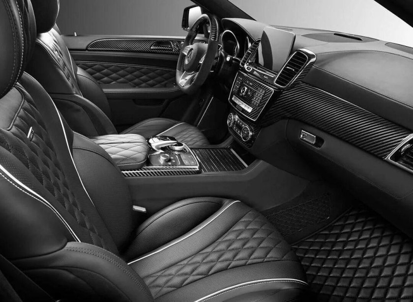 Мерседес АМГ черный салон