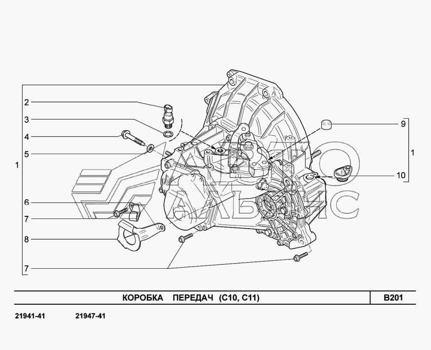Кронштейн КПП 2170 тросовая КПП