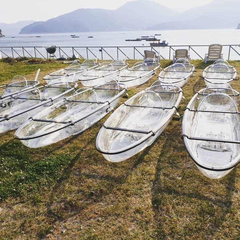 Прозрачный каяк