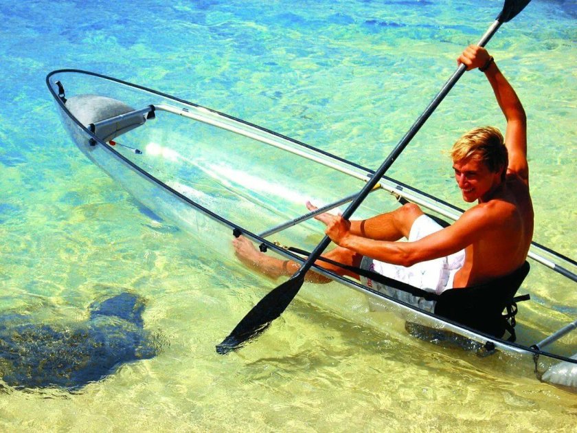 Байдарка с прозрачным дном