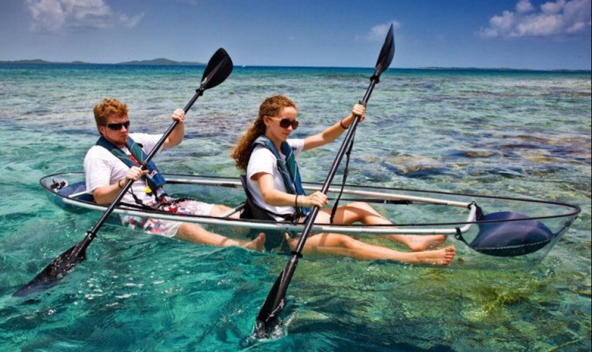 Байдарка с прозрачным дном