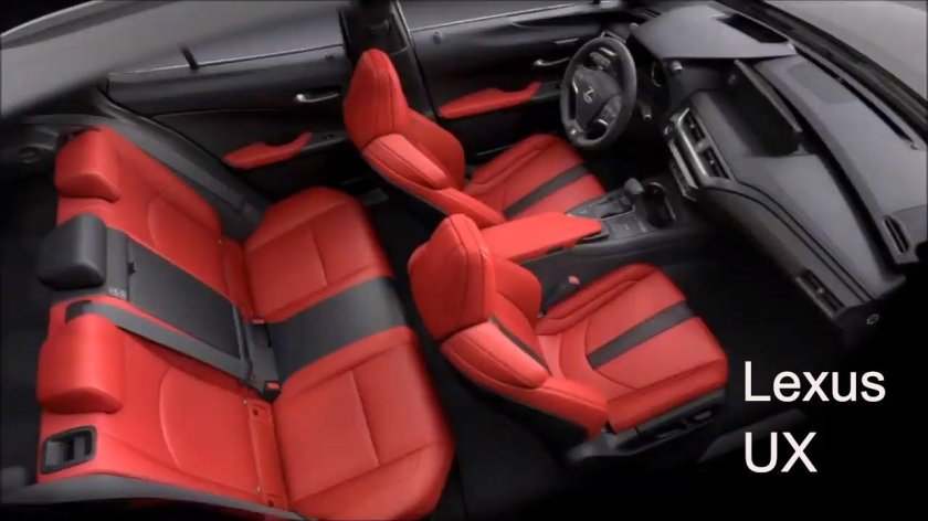 Lexus UX красный салон