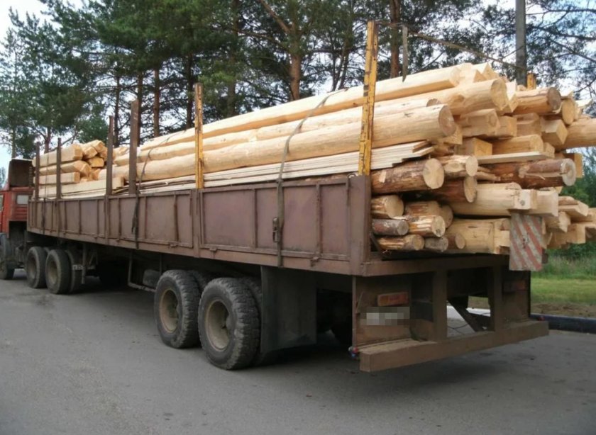 КАМАЗ 75 кубов леса