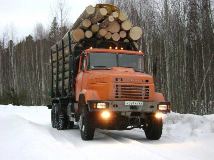 Лесовоз Урал КАМАЗ