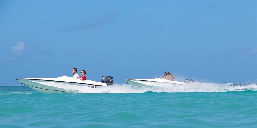 Фото туристов в Доминикане на катере