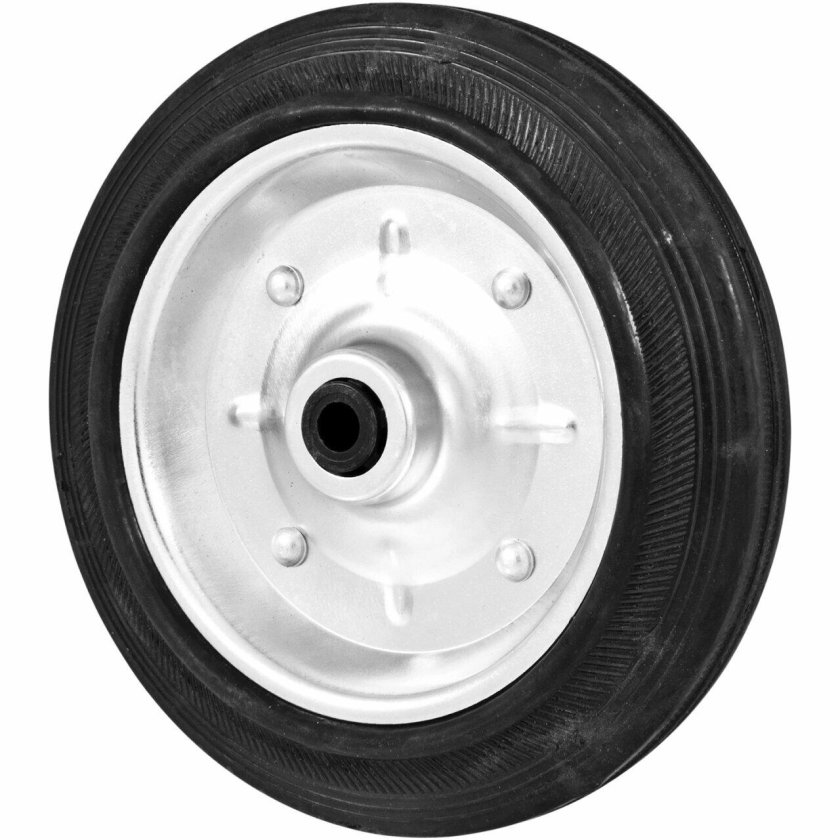 Колесо для сумки-тележки, d=140мм, металл/резина, 93544, рыжий кот (арт. 601560)